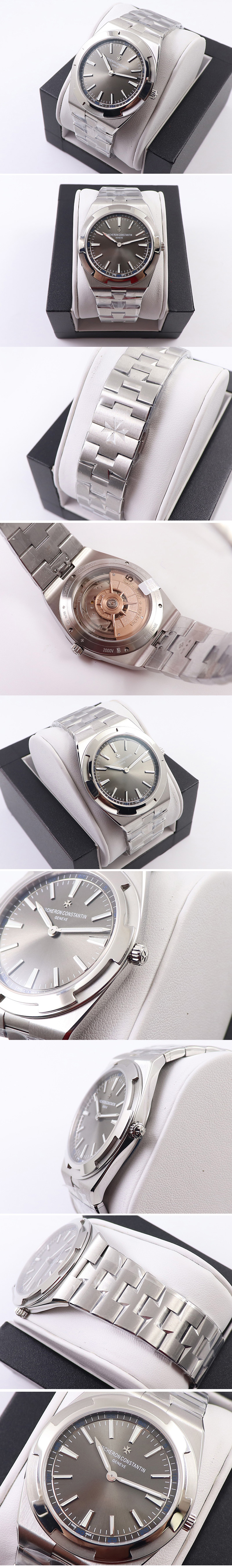 Replica Vacheron Constantin Overseas Ultra-Thin 2000V XF Best Edition Gray Dial on SS Bracelet A1120