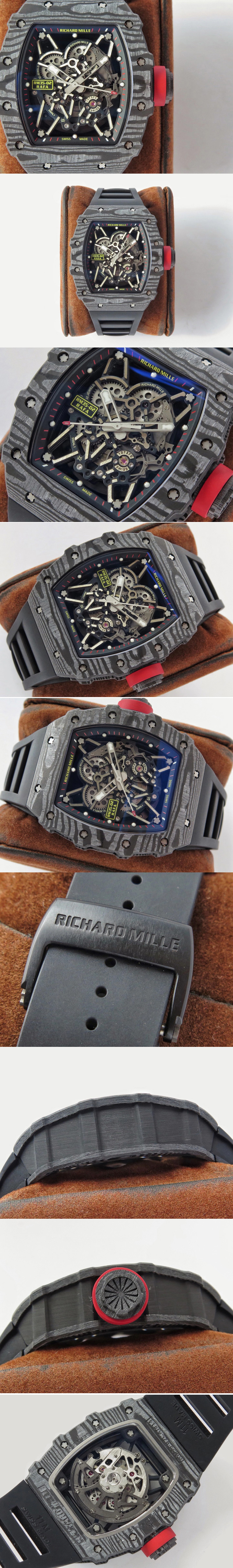 Replica Richard Mille RM035-02 Real NTPT ZF 1:1 Best Edition Skeleton Dial on Black Rubber Strap NH05A V3