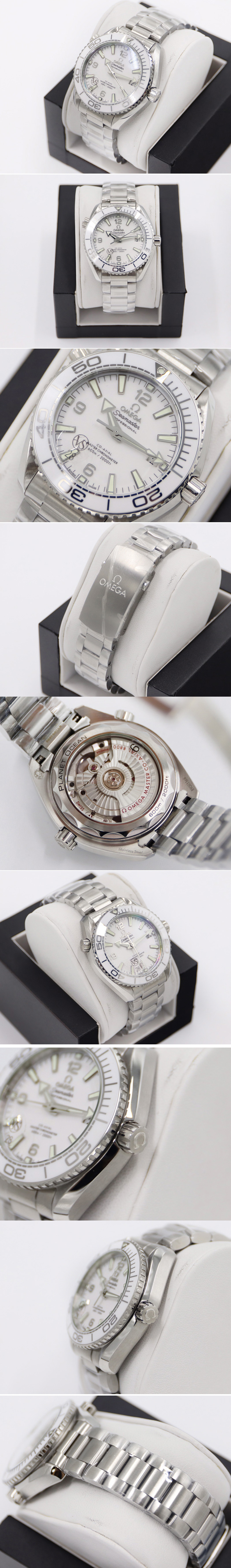 Replica Omega Planet Ocean 39.5mm Olympic Games SS VSF 1:1 Best Edition White Dial on SS Bracelet A8800