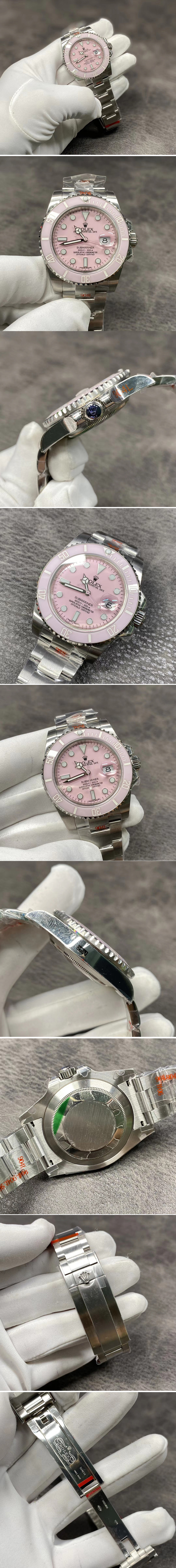 Replica Rolex Submariner 116610 GMF Best Edtion Pink Dial A2836