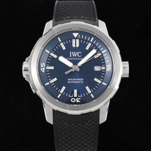 Replica IWC Aquatimer SS IW3290 RSF 1:1 Best Edition Blue Dial on Black Rubber Strap A2892