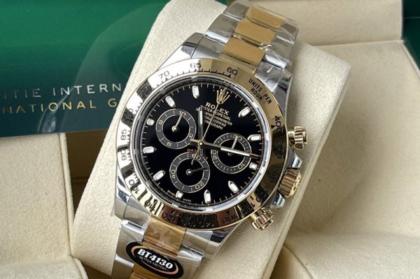 Replica Rolex Daytona 116503 BTF 1:1 Best Edition Black Dial on SS/YG Bracelet SA4130