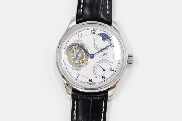 Replica IWC Portugieser Constant-Force Tourbillon Edition "150 Years" SS BBR Best Edition White Dial