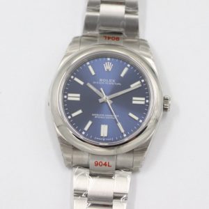 Replica Rolex Oyster Perpetual 41mm 124300 EWF Best Edition Blue Dial on SS Bracelet A3230