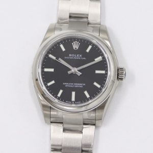 Replica Rolex Oyster Perpetual 31mm 277200 EWF Best Edition Black Dial on SS Bracelet 6T15