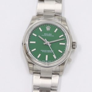 Replica Rolex Oyster Perpetual 31mm 277200 EWF Best Edition Green Dial on SS Bracelet 6T15