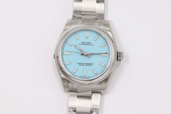 Replica Rolex Oyster Perpetual 31mm 277200 EWF Best Edition Tiffany Blue Dial on SS Bracelet 6T15