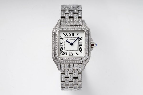 Replica Cartier Panthere Secrete De Ladies SS Full Diamond AC Swiss Quartz