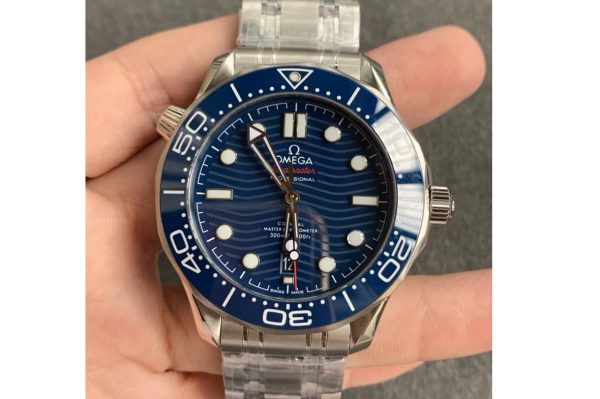Replica Omega Seamaster Diver 300M ORF 1:1 Best Edition Blue Ceramic Blue Dial on SS Bracelet A8800