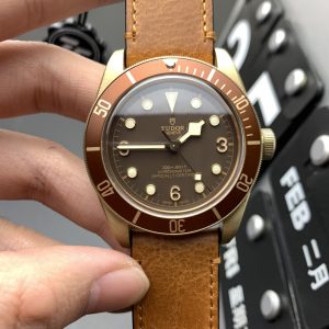 Replica Tudor Tudor Heritage Black Bay Bronzo ZF Best Edition on ASSO Brown Leather A2824