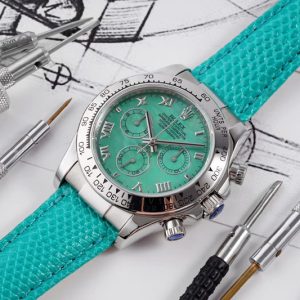 Replica Rolex Daytona 116519 OXF Best Edition Green Dial on Green Leather Strap A7750