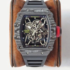 Replica Richard Mille RM035-02 Real NTPT ZF 1:1 Best Edition Skeleton Dial on Black Rubber Strap NH05A V3